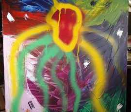 Octopus 100x70cm 2024