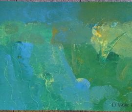 Wasserfall im Wald 50x70cm 2024