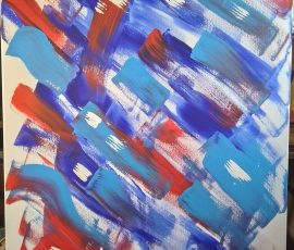 Farben im Eis 100x70cm 2025