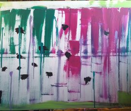 Der Vorhang 70x100cm 2025